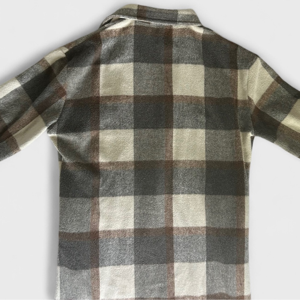 Gingham Button Down Lightweight Shacket Size Small - image 4